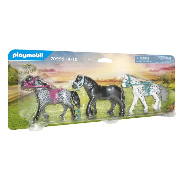 PLAYMOBIL® 70999 - 3 Pferde: Friese, Knabstrupper & Andalusier