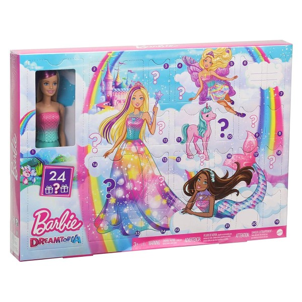 Mattel GJB72 - Barbie - Dreamtopia - Adventskalender, Puppe, Accessoires und Zubehör