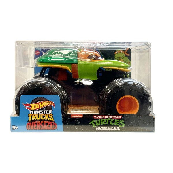 Mattel HYJ15 - Hot Wheels - Monster Trucks Oversized - Teenage Mutant Ninja Turtles - Michelangelo
