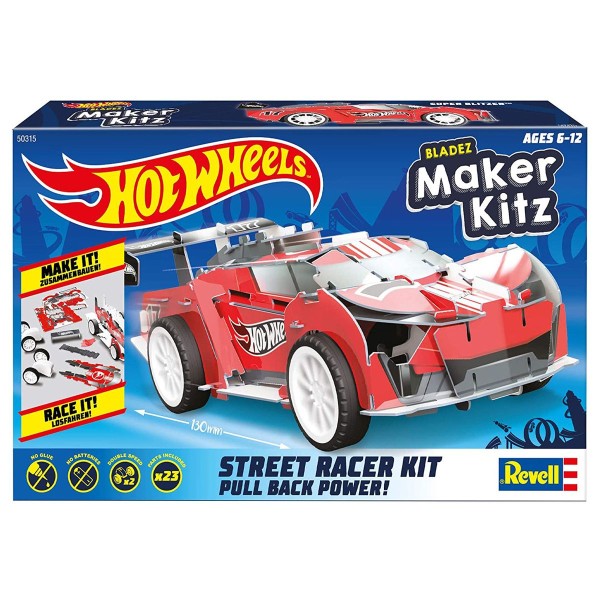 Revell 50315 - Hot Wheels - Blazed Maker Kitz -Super Blitzen - Bausatz, Soielzeugauto 1:32, Street R