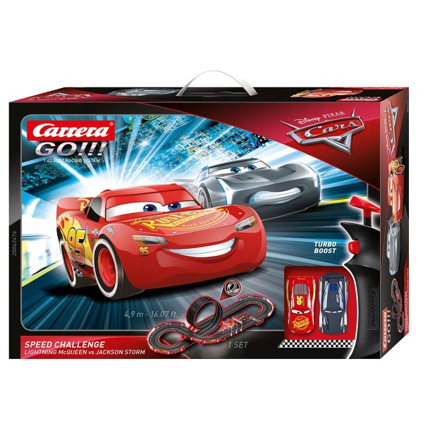 Stadlbauer 20062476 - Carrera GO!!! - Disney Pixar Cars - Speed Challenge Rennstrecken-Set 4,9 Meter
