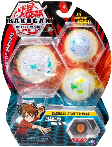 Spin Master 6045144 (20108795) - Bakugan Battle Planet - Starter Pack Diamond Gorthion