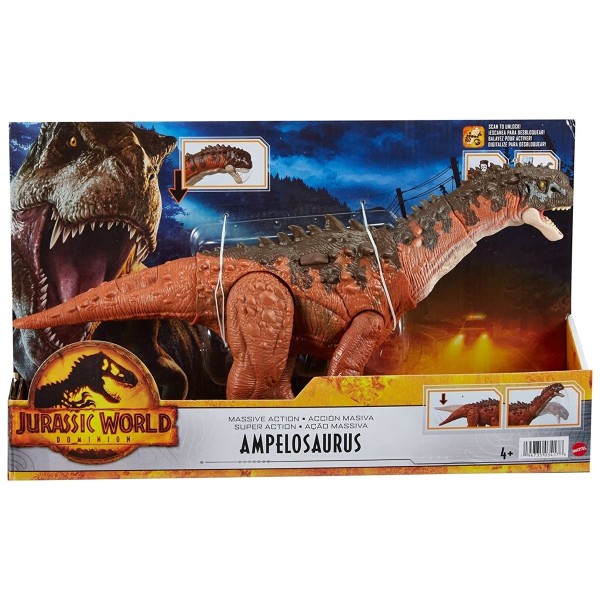 Mattel HDX50 - Jurassic World Dominion - Massive Action - Dinosaurier: Ampelosaurus