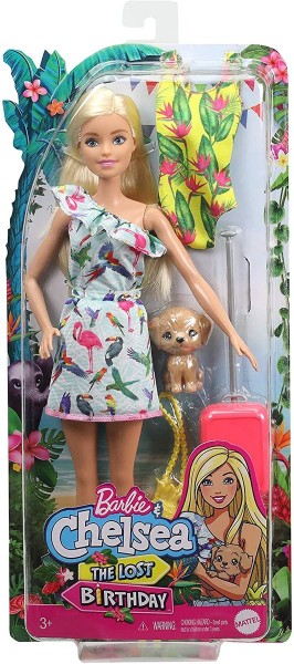 Mattel GRT87 - Barbie - Chelsea The Lost Birtday - "Dschungelabenteuer" Barbie und Zubehör