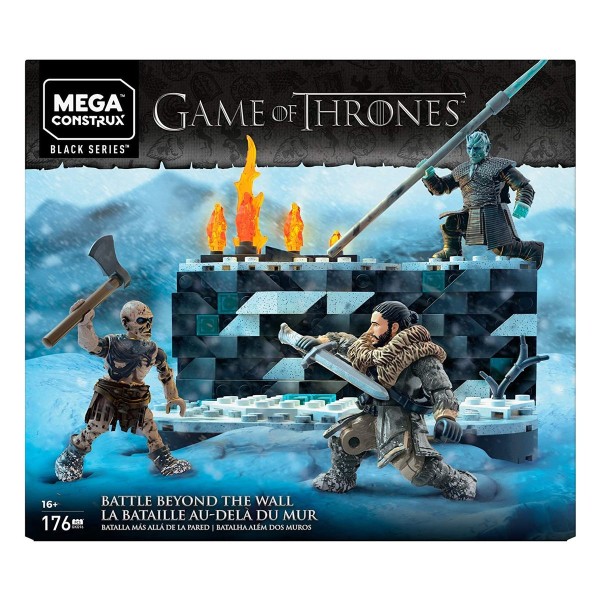 Mattel GKG96 - Mega Construx - Game of Thrones - Bausatz, 176 Teile, Schlacht hinter der Mauer