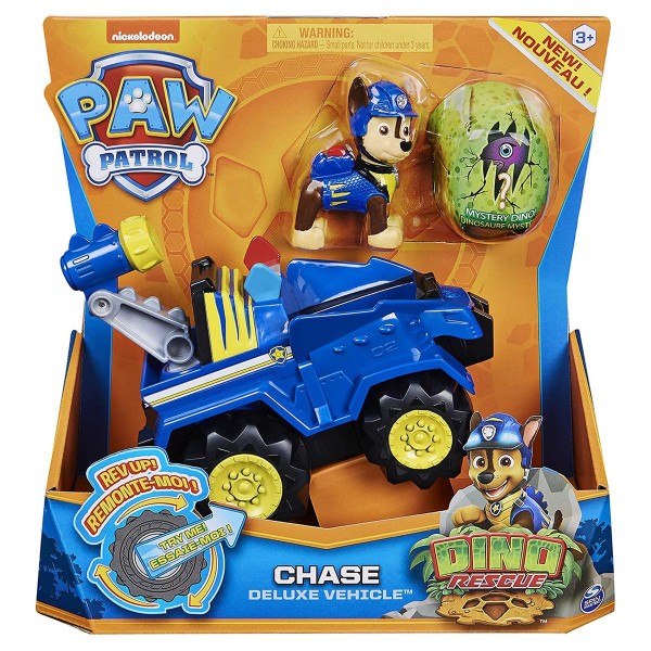 Spin Master 6056930 (20124740) - Paw Patrol - Dino Rescue - Deluxe Vehicle, Chase + Mystery Dino