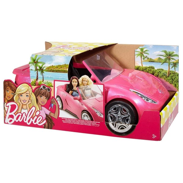 Mattel DVX59 - Barbie - Cabrio mit Platz für 2 Puppen, Fahrzeug, pink