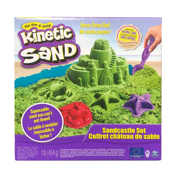 Spin Master 6024397 (20078909) - Kinetic Sand - Sandbox Set - grün