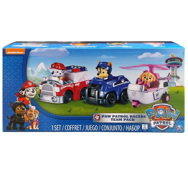 Spin Master 20071139 (6024761) - Paw Patrol - Racers Team Pack: Marshall, Chase & Skye