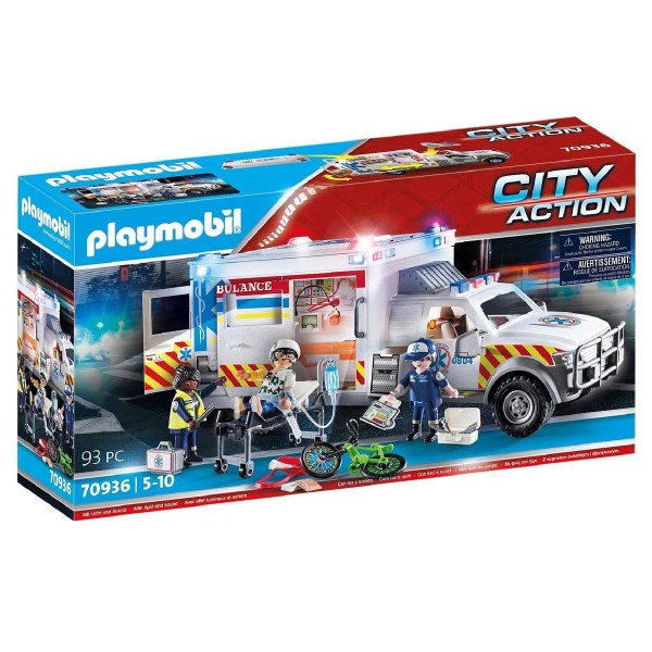 PLAYMOBIL® 70936 - City Action - Rettungs-Fahrzeug: US Ambulance