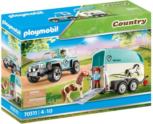 PLAYMOBIL® 70511 - Country - PKW mit Ponyanhänger