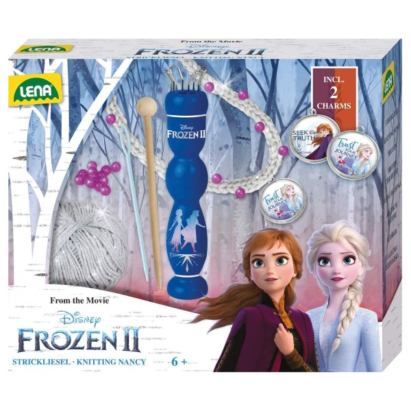 Simm 42032 - Disney - Frozen II - Lena, Holz-Strickliesel mit Zubehör