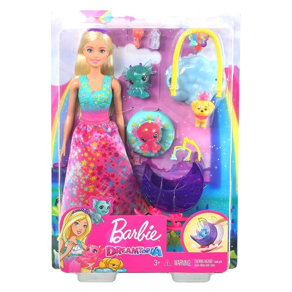 Mattel GJK51 - Barbie - Dreamtopia - Kindergarten Spielset, Drachen