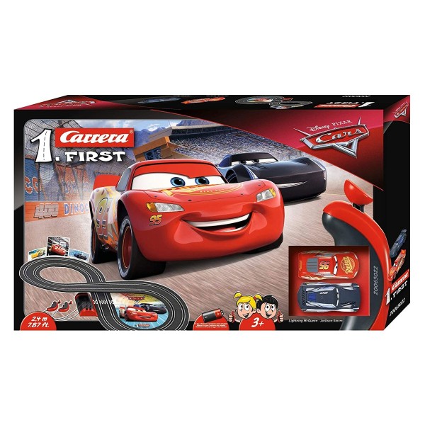 Stadlbauer 20063022 2.Wahl - Carrera 1. First - Disney Pixar Cars 3 - Rennbahn inkl. 2 Fahrzeugen, 2