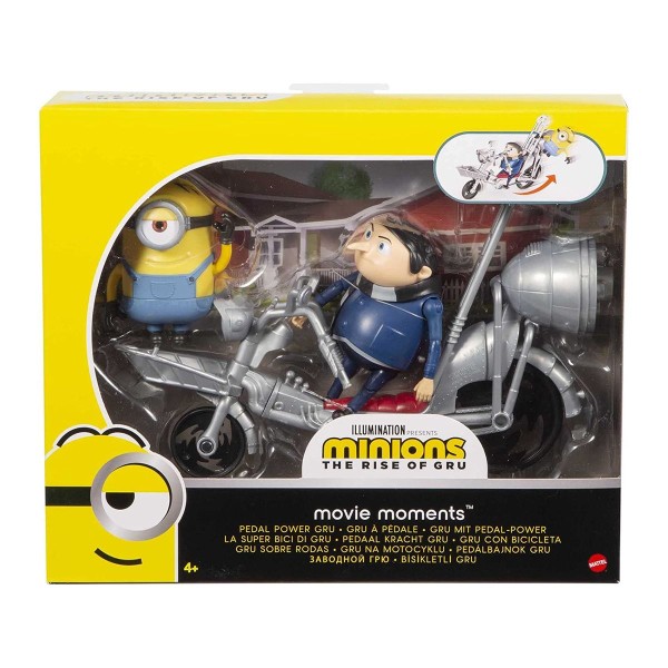 Mattel GMF15 - Minions - The Rise of Gru - Gru mit Pedal-Power