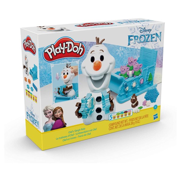 Hasbro E5375 - Play-Doh - Disney - Frozen - Schlittenfahrt mit Olaf, Knetset