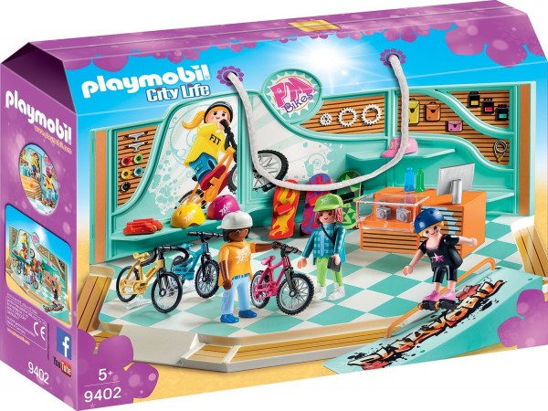 PLAYMOBIL® 9402 - City Life - Bike & Skate Shop