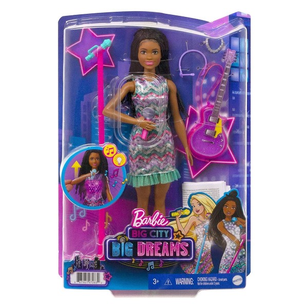 Mattel GYJ24 - Barbie - Big City Big Dreams - "Bühne frei für große Träume" Brooklyn Barbie Puppe mi