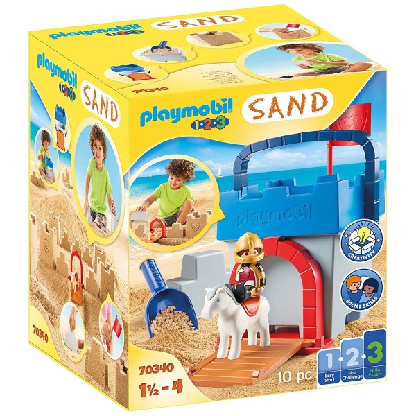 PLAYMOBIL® 70340 - 1•2•3 - Sand - Kreativset, Sandburg