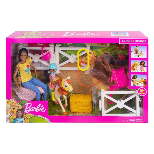 Mattel FXH16 2.Wahl - Barbie - Spielset, Puppen und Pferde, Reitspaß