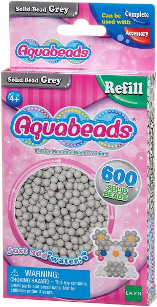 Epoch 32648 - Aquabeads - Perlen Grau, 600 Stück