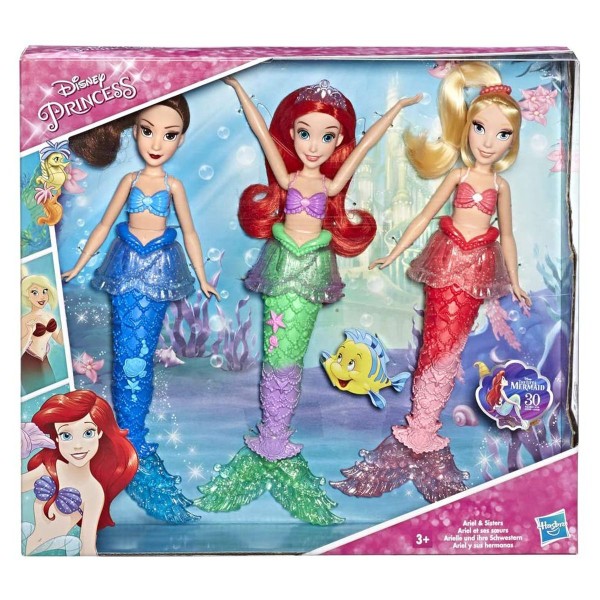 Hasbro E5052EU50 2.Wahl - Disney Princess - Puppen mit Zubehör, 3er Pack, Arielle die Meerjungfrau