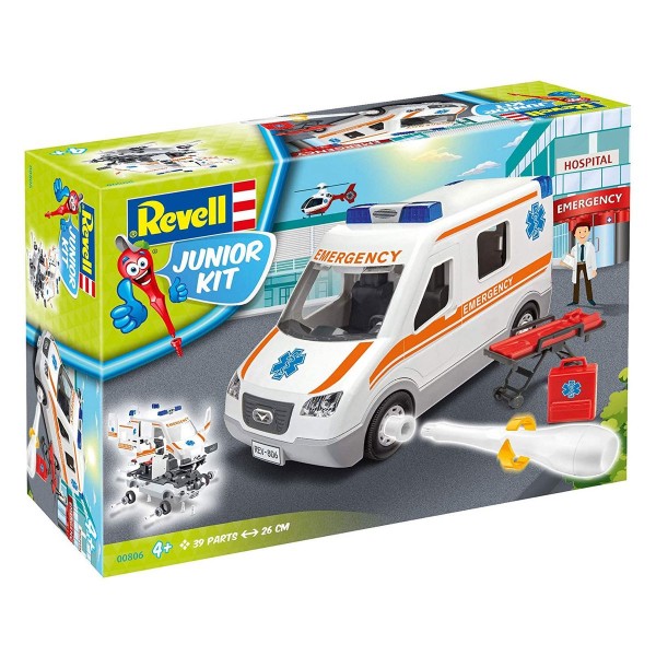 Revell 00806 - Junior Kit - Bausatz, Krankenwagen, Ambulance