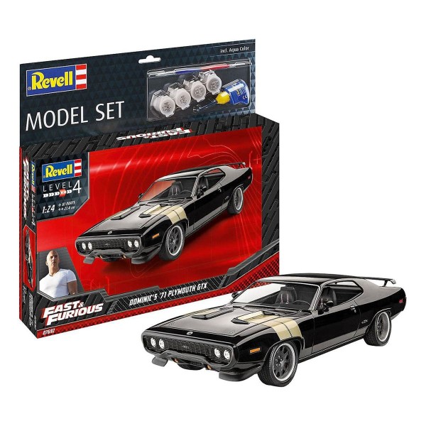 Revell 07692 - Fast & Furious - Modellbausatz, Dominic's 1971 Plymouth GTX, 1:24 Maßstab