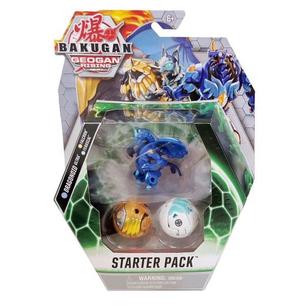 Spin Master 6051567 (20129968) - Bakugan Geogan Rising - Starter Pack inkl. Dragonoid Ultra, Falcron