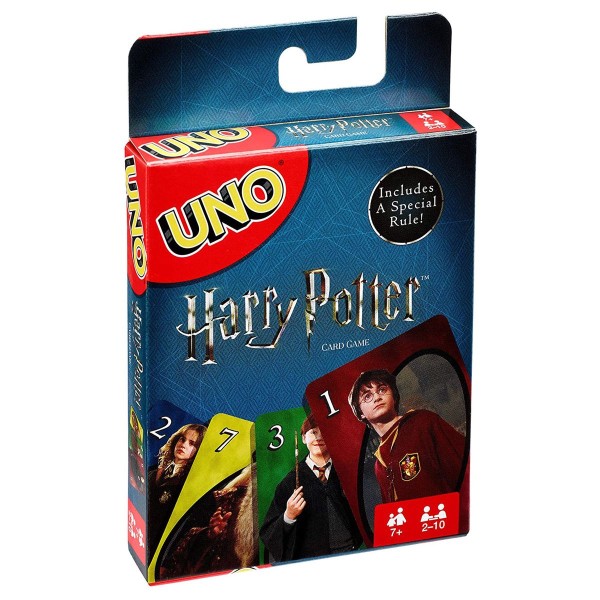 Mattel FNC42 - UNO - Harry Potter - Kartenspiel mit 112 Karten