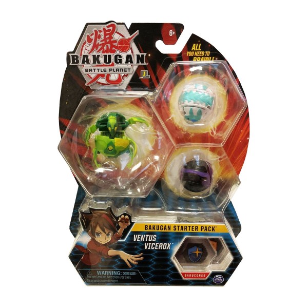 Spin Master 6045144 (20114996) - Bakugan Battle Planet - Starter Pack - Ventus Vicerox