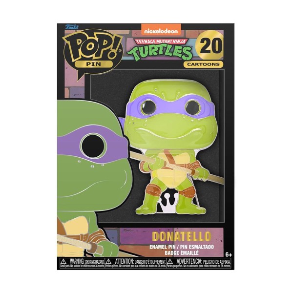 DIV TMNTPP0002 - Funko POP! - Teenage Mutant Ninja Turtles - Donatello, Ansteck-Nadel, Nr. 20
