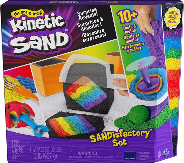 Spin Master 6061654 (20133015) - Kinetic Sand - Sandisfactory Set mit 907 gramm Sand