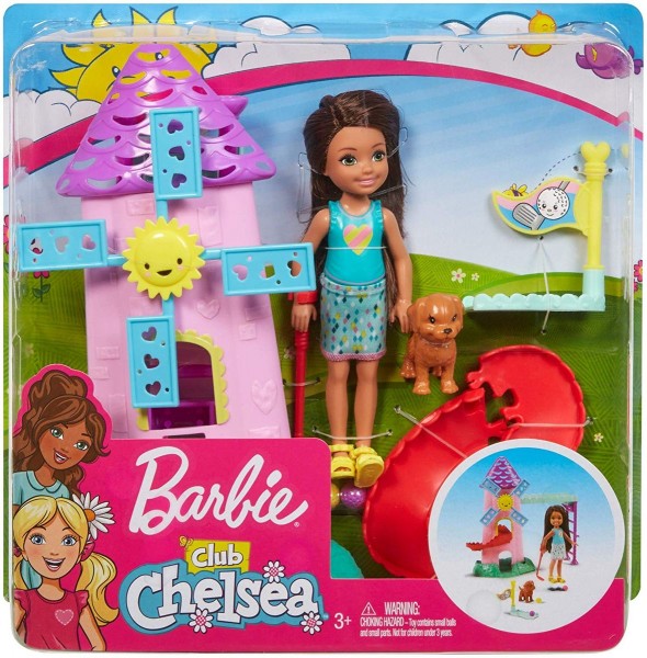 Mattel FRL85 - Barbie - Chelsea Puppe und Mini-Golf Spielset