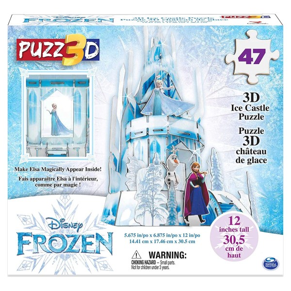 Spin Master 6053088 (20115634) - Disney - Frozen II - Eispalast, 3D-Puzzle, 47 Teile