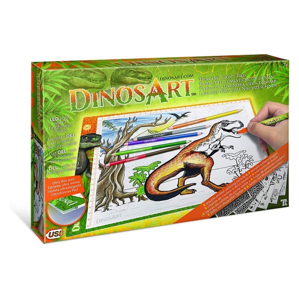 DIV DA15151 - Dino Leuchtpad zum Nachzeichnen