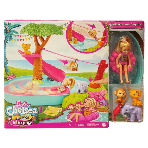 Mattel GTM85 - Barbie - Chelsea - Der verrückte Geburtstag - Dschungelparty Spielset