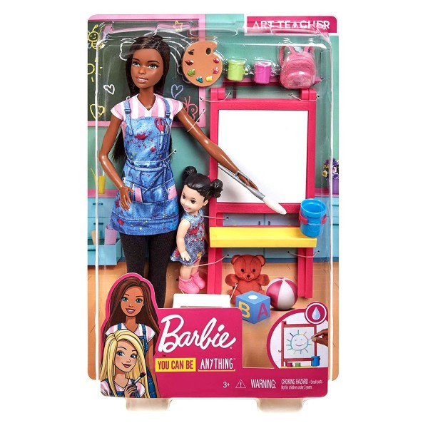 Mattel GJM30 - Barbie - You can be anything - Puppe, Spielset mit Zubehör, Kunstlehrerin