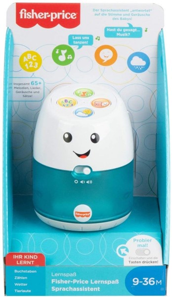 Mattel GRW72 - Fisher-Price - Babyspielzeug, mit Licht und Sound, Lernspaß Sprachassistent