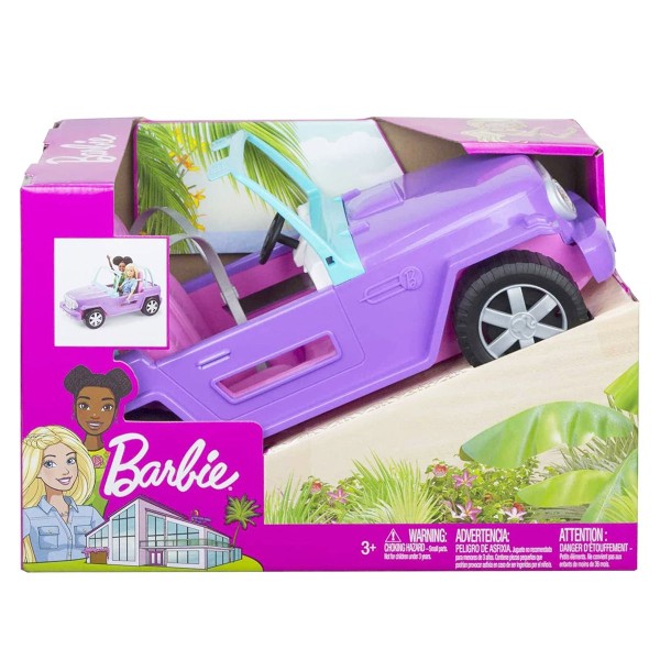 Mattel GMT46 - Barbie - Fahrzeug, lila, Beach Jeep