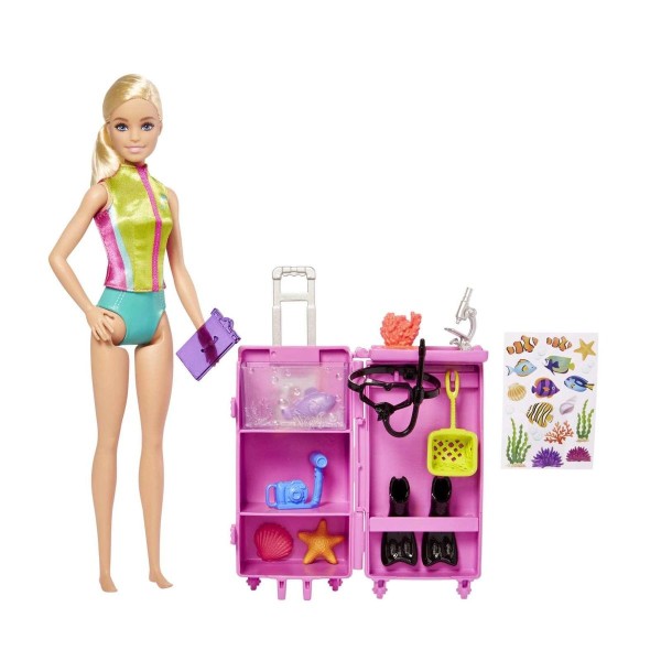 Mattel HMH26 - Barbie - You can be anything - Puppe, Meeresbiologin inkl. Zubehör