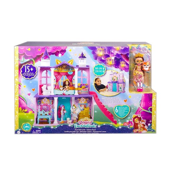 Mattel HCG59 2.Wahl - Royals Enchantimals - Ballzauber-Schloss mit Zubehör, ca. 66 cm