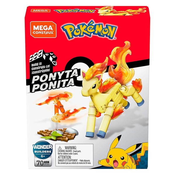 Mattel GKY86 - Mega Construx - Pokémon- Bausteine Set mit 70 Teilen, Ponita