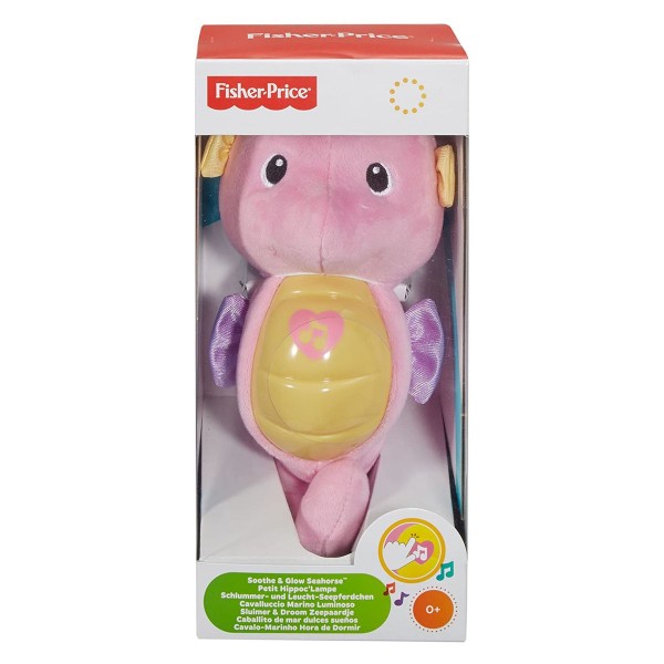 Mattel DGH83 - Fisher-Price - Schlummer und Licht, Seepferdchen pink