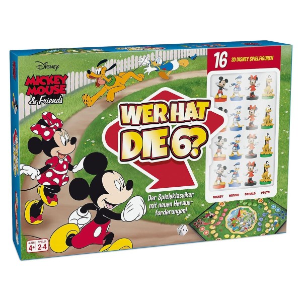 ASS 30103 - Disney - Mickey Maus and Friends - Gesellschaftsspiel, Familienspiel, Wer hat die 6? (22