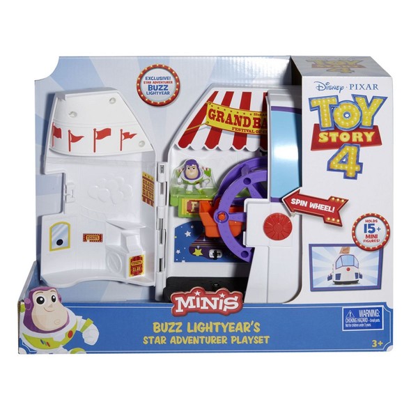 Mattel GCY87 - Disney Toy Story 4 - Spielset mit Mini-Figuren, Buzz Lightyear, Jahrmarkt
