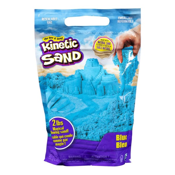 Spin Master 6046035 (20107736) - Kinetic Sand - Beutel 907g, blau