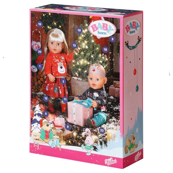 Zapf 830260 - Baby Born - Adventskalender mit süßem Puppenzubehör