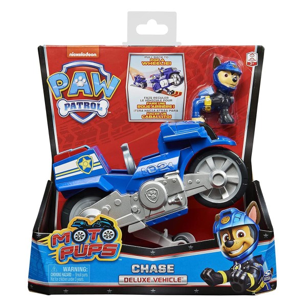 Spin Master 6059253 (20127783) - Paw Patrol - Moto Pups - Deluxe Vehicle, Chase
