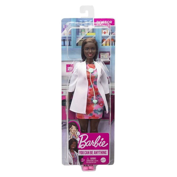 Mattel GYT29 - Barbie - You can be anything - Ärztin-Puppe mit Berufsbekleidung und Zubehör